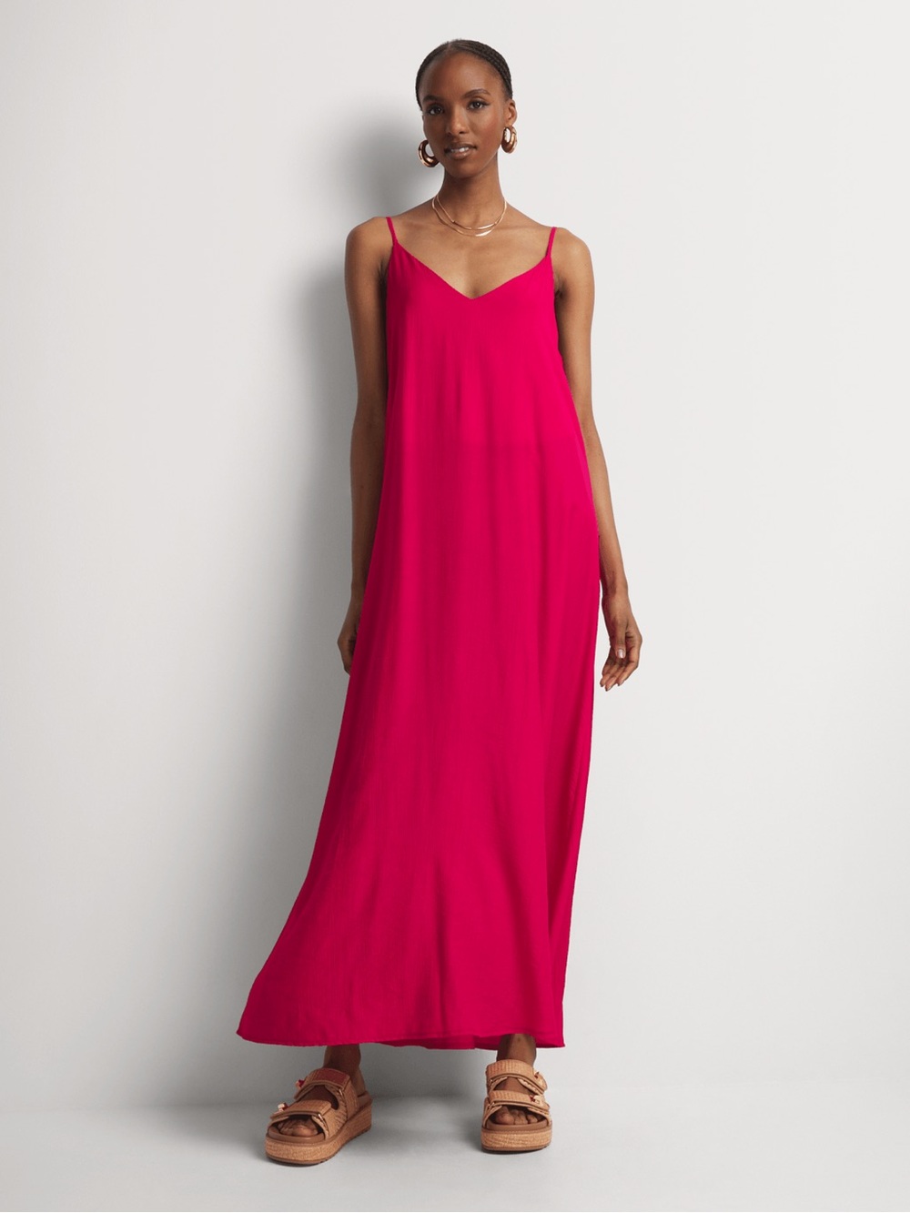 Primark Bright Fuchsia Slip Dress